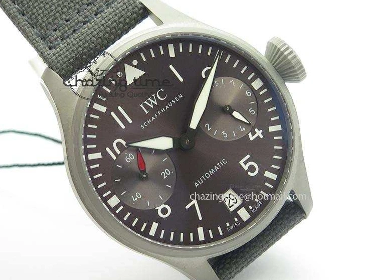MIROTIME 0329 SunProtective Big Pilot Real PR IW500910 “Patrouille Suisse” ZF 1:1 Best Edition On Gray Nylon Strap 7278